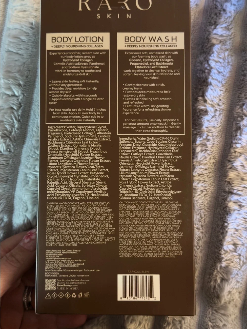Raro Skin- Body Lotion & Body Wash Set - Collagen